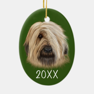 Sheepdog Portrait Keepake Jahr Keramik Ornament