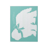 Sheepdog Puppy Old English Sheep Dog Notizblock (Rotiert)