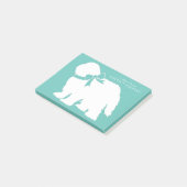 Sheepdog Puppy Old English Sheep Dog Post-it Klebezettel (angewinkelt)