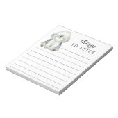 Sheepdog Sachen zu holen Notizblock (Rotiert)