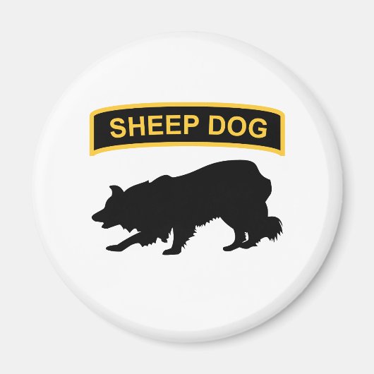 Sheepdog Tab Magnet (Vorne)