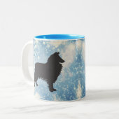 Sheepdog Zweifarbige Tasse (Vorderseite Links)