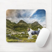 Sheepherding Blue Merle Rough Collie, Personalisie Mousepad (Mit Mouse)