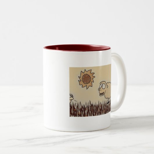 Sheepish Grin Tasse (VorderseiteRechts)