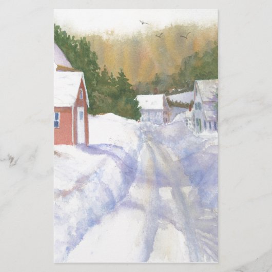 Sheepscott Maine Road Briefpapier (Vorderseite)