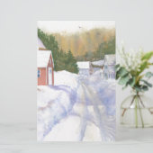 Sheepscott Maine Road Briefpapier (Stehend Vorderseite)