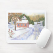 Sheepscott Maine Road Mousepad (Mit Mouse)