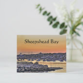 Sheepshead-Bucht, Brooklyn NY Postkarte (Stehend Vorderseite)