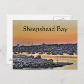 Sheepshead-Bucht, Brooklyn NY Postkarte (Vorne/Hinten)