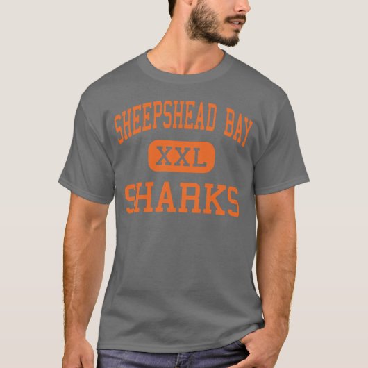 Sheepshead-Bucht - Haifische - hoch - Brooklyn New T-Shirt (Vorderseite)