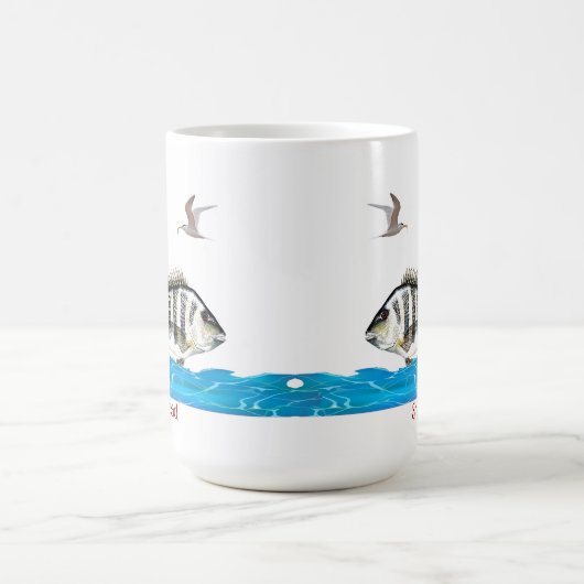 Sheepshead-Fisch-Tasse Kaffeetasse (Mittel)