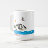 Sheepshead-Fisch-Tasse Kaffeetasse (Vorderseite Links)