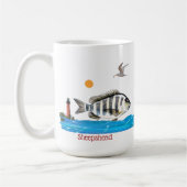 Sheepshead-Fisch-Tasse Kaffeetasse (Links)