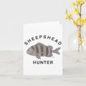 Sheepshead Hunter Fischen Karte (Gelbe Blume)