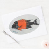 Sheepshead Ovaler Aufkleber (Umschlag)