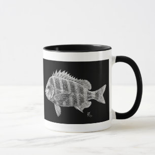Sheepsheadfische auf Tasse