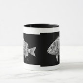 Sheepsheadfische auf Tasse (Zentrum)