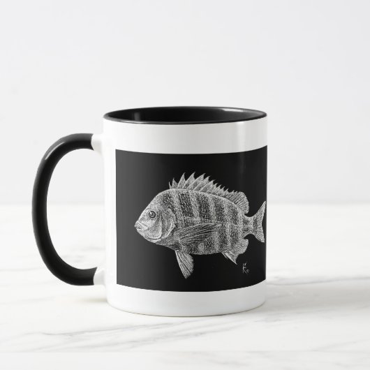 Sheepsheadfische auf Tasse (Links)