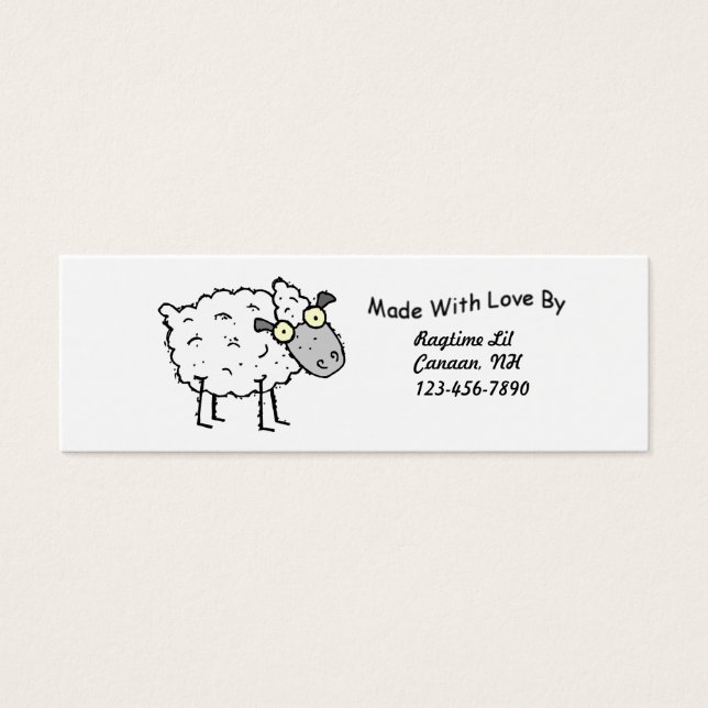 Sheepy Fabric Tags (Vorderseite)