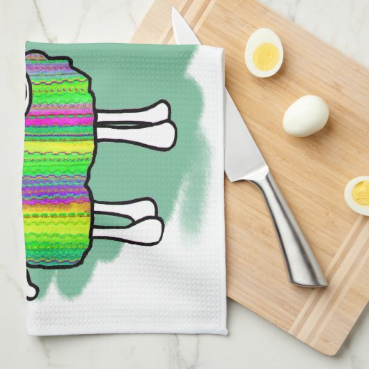 Sheepy Teatowel Geschirrtuch (Viertel Falte)