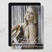 Sheer Abschluss Einladung (Vorne/Hinten)