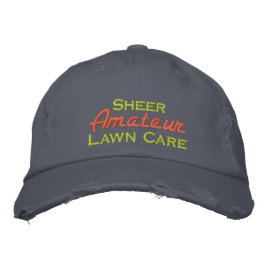 Sheer Amateur Lawn Care Bestickte Baseballkappe