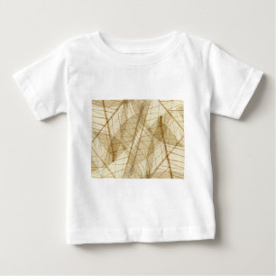 Sheer Cream Beige Lace Blätter Baby T-shirt