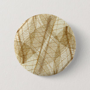 Sheer Cream Beige Lace Blätter Button