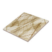 Sheer Cream Beige Lace Blätter Fliese (Seite)