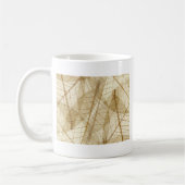 Sheer Cream Beige Lace Blätter Kaffeetasse (Links)
