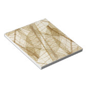 Sheer Cream Beige Lace Blätter Notizblock (angewinkelt)