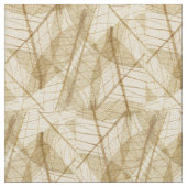 Sheer Cream Beige Lace Blätter Stoff (Nahaufnahme)