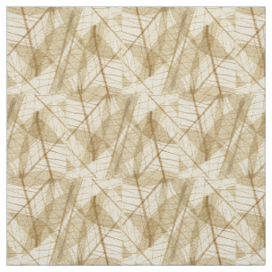 Sheer Cream Beige Lace Blätter Stoff
