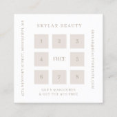 Sheer Elegant Luxuriöse Champagne Shine VIP Treuekarte (Rückseite)