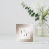 Sheer Elegant Luxuriöse Champagne Shine VIP Treuekarte (Stehend Vorderseite)