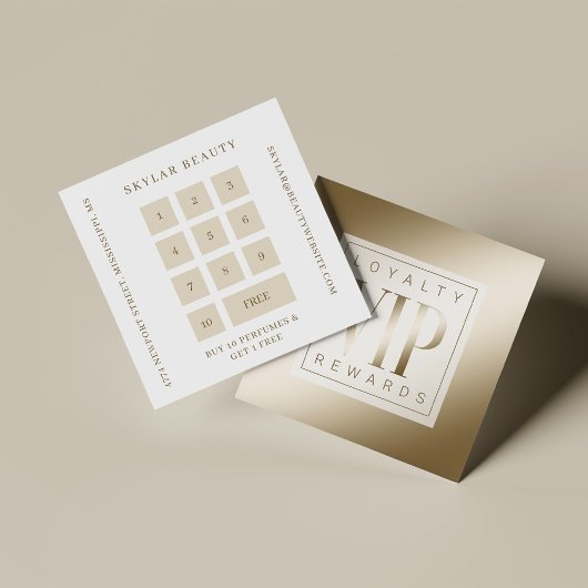 Sheer Elegant Luxuriöse Golden Shine VIP Loyalität Treuekarte