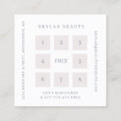 Sheer Elegant Luxuriöse Pearl Shine VIP Treuekarte (Rückseite)