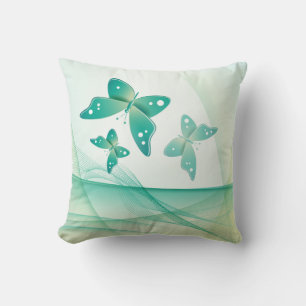 Sheer Green Butterfly Veil American MoJo Kissen