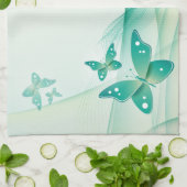 Sheer Green Butterfly Veil American MoJo Kit Küchentuch (Gefaltet)