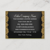 Sheer Hazelhurst Doppelschere Haare Stylist Visitenkarte (Rückseite)