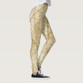 Sheer Lace Blätter Leggings (Rechts)