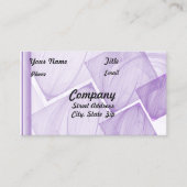 Sheer Lila Tile Artwork Visitenkarte (Vorderseite)