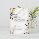 Sheer Natural Work gestackt Stone Marble Wedge Begleitkarte (Stehend Vorderseite)