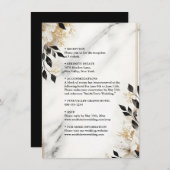 Sheer Natural Work gestackt Stone Marble Wedge Begleitkarte (Vorne/Hinten)