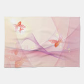Sheer Pink Butterfly Veil Küchentuch (Horizontal)