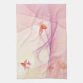 Sheer Pink Butterfly Veil Küchentuch (Vertikal)