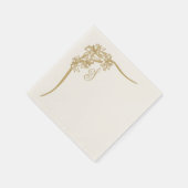 Sheer Poinsettia Lace Monogramat Serviette (Ecke)
