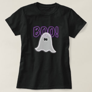 Sheer Semi-Transparent Lila Boo Ghost T-Shirt