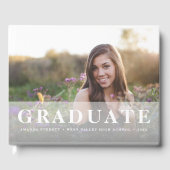 Sheer Stripe | ABSCHLUSS FOTO Gästebuch (Vorderseite)