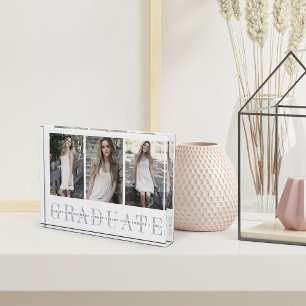 Sheer Stripe Drei-Foto-Abschluss Keepake Fotoblock